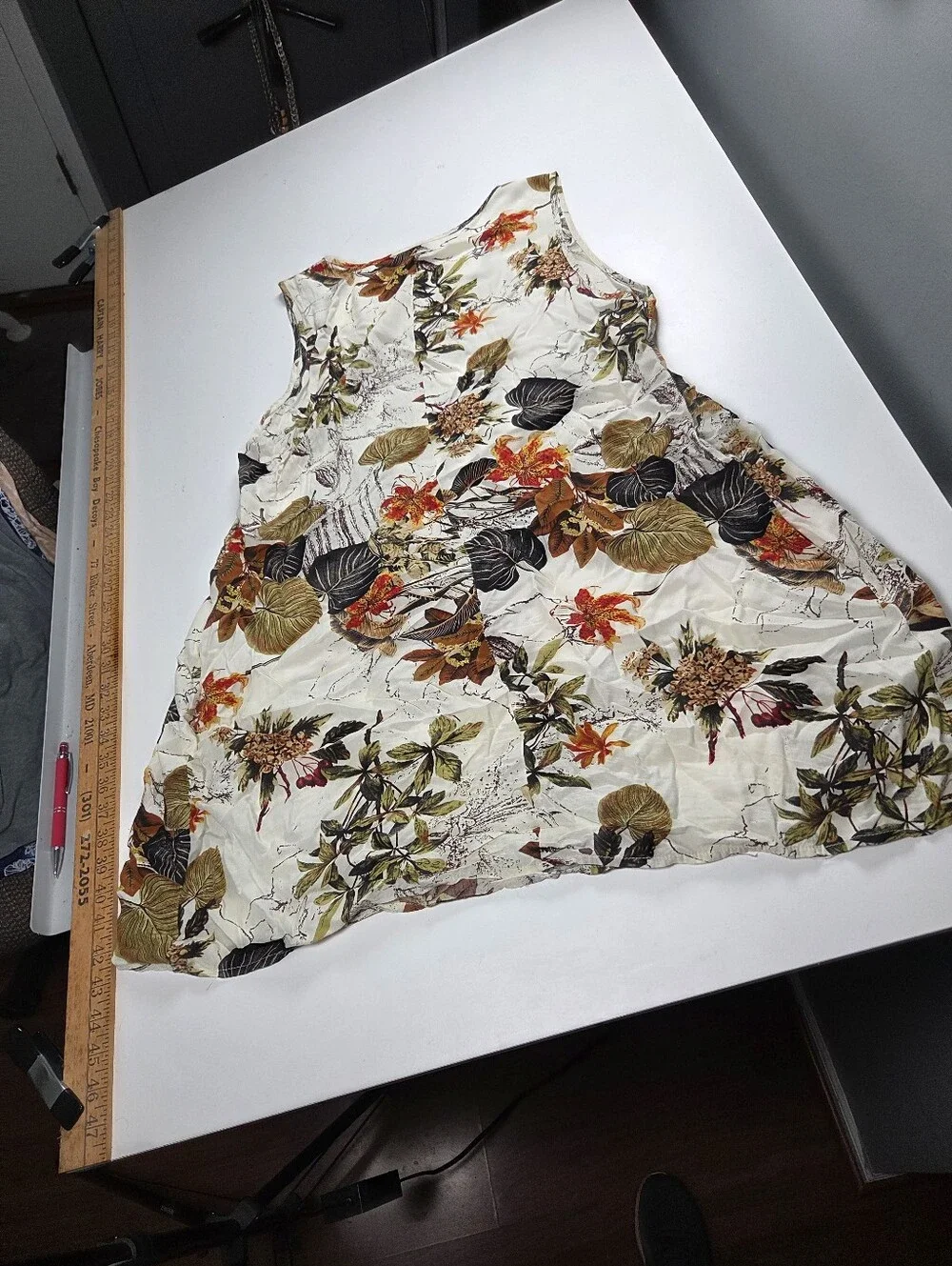Emery Rose floral print sleeveless dress, size XL